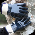 Heavy Duty, Wide Cuff, Open-Back Nitrile Coated Work Gloves/Oil resistant gloves